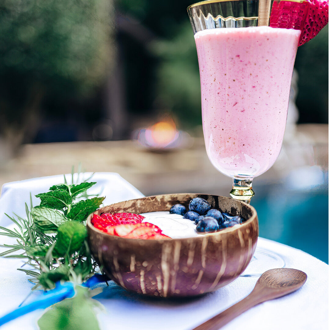 Bowl - Coconut with spoon set