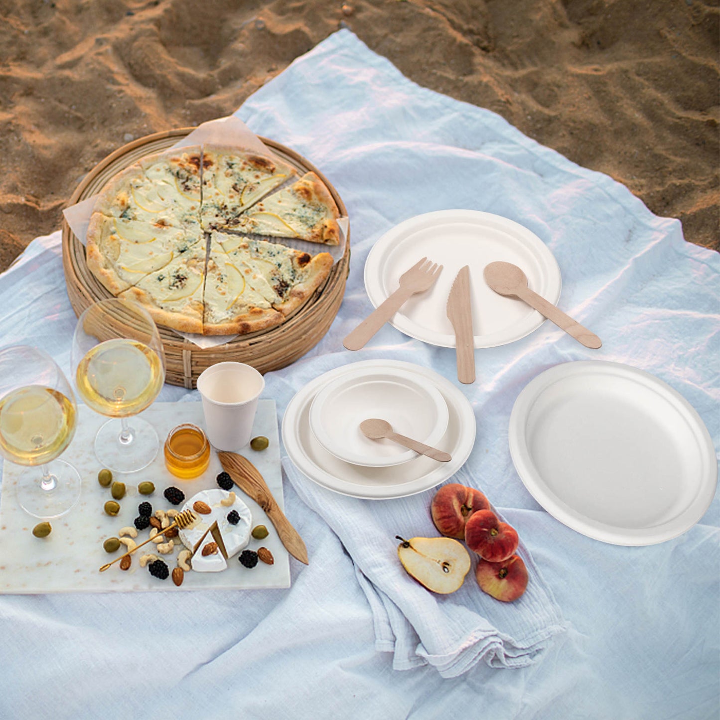 Party Pack - friendly dinnerware eco kit, 25 guest - 200 count