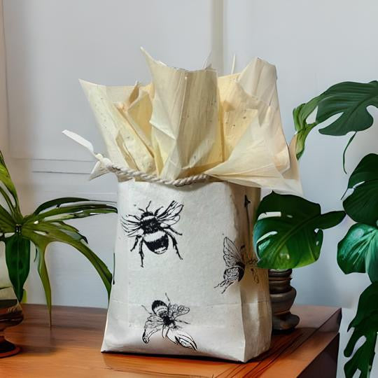 Gifting - Gift Bag, Plantable with Seeded tissue paper included, Small 3 Count